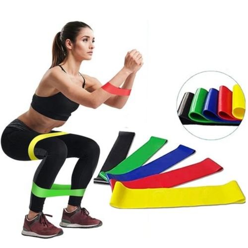 1-16-1.jpg Pack De 5 Bandes De Resistance Latex - 5 Elastiques - Qualité Supérieur - Sports & Fitness – Image 1