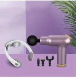 Pistolet De Massage - Moteur à Couple Élevé Avec Impact Réel - 3200 Coups Par Minute - 4 Têtes Pour Tout Le Corps - Avec Masseur De Cou – Image 6