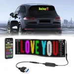 Pack Voiture Complet 1 Poste Radio Bluetooth MP3 + 1 Panneau LED Flexible RGB + 1 Pompe À Pneus Portable 120W + Cadeau [Chargeur Voiture Bluetooth Multifonction] – Image 16