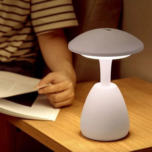 1-20-2.jpg Lampe De Table LED Sans Fil - 3 Modes - Interrupteur Tactile - Rechargeable - Blanc – Image 1