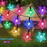 Led Stars Lights - Guirlande En Forme Étoiles - Étanche - 2 Modes - 10 M