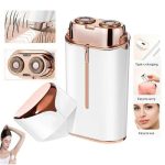 Épilateur Électrique Double Téte - Multifonction - Lumière intégrée - USB Rechargeable