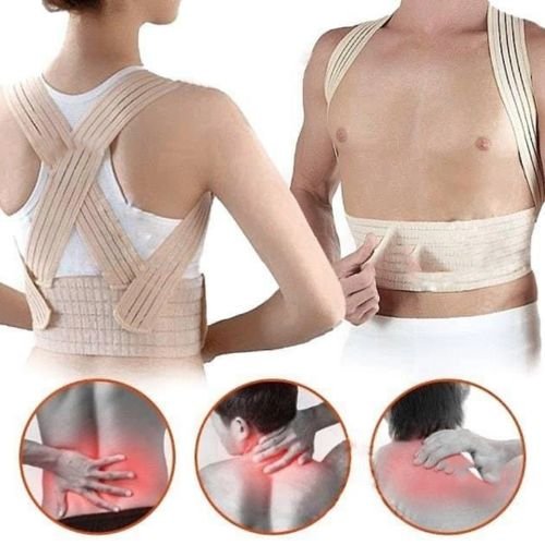 1-42-1.jpg Soutien Correcteur De Posture Confortable - Unisexe - Taille Standard - Beige – Image 1