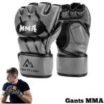 Gants De Protection MMA Professionnelle -  Taille M - Haute Qualité - Noir (Copie)