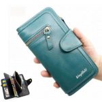 Nouveau Portefeuille Pour Femme Avec Porte-Monnaie - Cuir Synthétique - Multifonction - Grande Capacité - Bleu