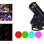 Projecteur LED RGB 3 en 1 Pinspot - Boule Disco Miroir - 5 Couleurs