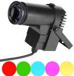 Projecteur LED RGB 3 en 1 Pinspot - Boule Disco Miroir - 5 Couleurs – Image 5