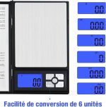 Balance De Précision Numérique - 0.1g - 2 Kg Avec Écran LCD Notebook Séries - Qualité Supérieure – Image 5