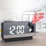Réveil LED Rotatif à 180 Degrés- Projection Numérique-USB-Température Créative – Image 8