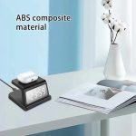 Station De Recharge Sans Fil Avec Réveil Sans Fil Sécurisé - Acrylique - Rechargeable-LED-Noir – Image 5