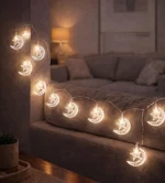 Guirlande Lumineuse Lune & Étoiles 20 LED – 3,5M – Blanc Chaud - Décoration Ramadan - P/NV – Image 2