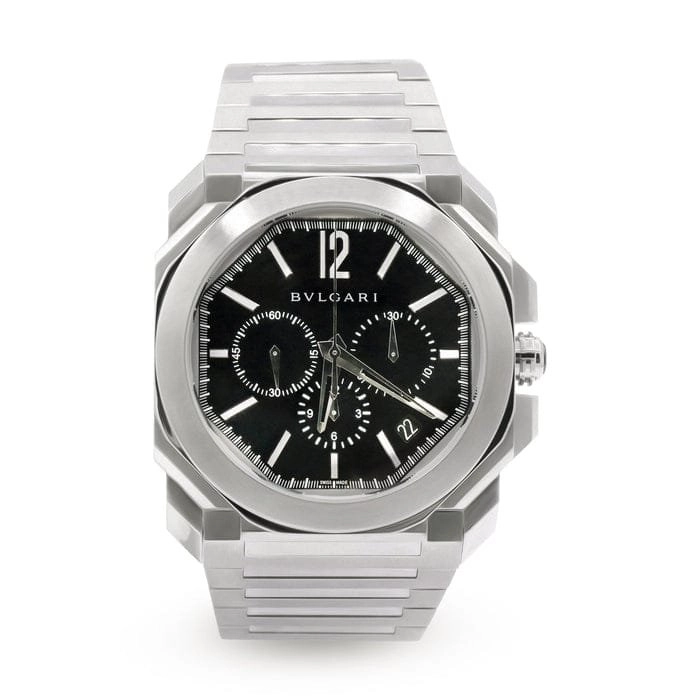 1000067249-1.webp Nouvelle Montre Bulgari - Cadran Noir - Bracelet En Acier Inoxydable – Image 1