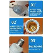 Détecteur de Mouvement PIR E26/E27 – Taigeguang – Image 10