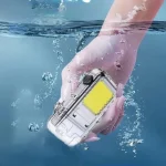 Mini Briquet Électrique – Rechargeable – Étanche – Lampe Torche Led – 3 modes - Support Porte-Clés – Image 8