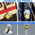 Mini Briquet Électrique – Rechargeable – Étanche – Lampe Torche Led – 3 modes - Support Porte-Clés – Image 14
