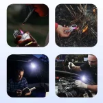 Mini Briquet Électrique – Rechargeable – Étanche – Lampe Torche Led – 3 modes - Support Porte-Clés – Image 13