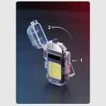 Mini Briquet Électrique – Rechargeable – Étanche – Lampe Torche Led – 3 modes - Support Porte-Clés – Image 16