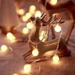 Guirlande De Fête Décoratif Forme Boule - Étanche - 8 Modes D'éclairage - 10 M - Jaune – Image 12