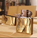 Coffret Briquet De Luxe Métallique 3D Avec Filtre à Cigarette à Tabac Réutilisable Et Recharge De Liquide - FM – Image 2