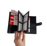 Porte Papier Voiture Avec Porte feuilles Et Porte-cartes 3en1 - Qualité Supérieure - Noir – Image 6