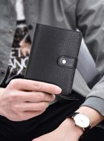 Porte Papier Voiture Avec Porte feuilles Et Porte-cartes 3en1 - Qualité Supérieure - Noir – Image 4