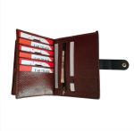 Porte Papier Voiture Avec Porte feuilles Et Porte-cartes 3en1 - Qualité Supérieure - Marron – Image 5