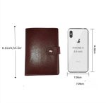 Porte Papier Voiture Avec Porte feuilles Et Porte-cartes 3en1 - Qualité Supérieure - Marron – Image 8