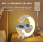 Haut-parleur Bluetooth intelligent Rechargeable - Réveil - Chargeur Sans Fil avec 15 W - Veilleuse LED RGB – Image 6