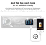 Poste Radio Voiture Lecteur MP3 avec Support pour Téléphone -Bluetooth-USB SD – Image 7