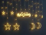 Pack Ramadan 1 Guirlande Ramadan Karim 5 Mètres + 1 Guirlande Fenous 3 Mètres + 1 Guirlande étoile et Lune 10 Mètres + Cadeau [Guirlande 10 Mètres Gratuit] – Image 3