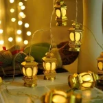 Pack Ramadan 1 Guirlande Ramadan Karim 5 Mètres + 1 Guirlande Fenous 3 Mètres + 1 Guirlande étoile et Lune 10 Mètres + Cadeau [Guirlande 10 Mètres Gratuit] – Image 9