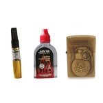 Coffret Briquet De Luxe Métallique 3D Avec Filtre à Cigarette à Tabac Réutilisable Et Recharge De Liquide - Bombe – Image 4