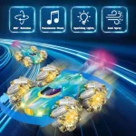 Voiture Télécommandée Avec Rotation à 360 Degrés - Musique Et Lumières - Vapeur – Image 6