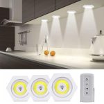 Lot de 3 Lumières LED Sans Fil - Sticky - Télécommande   – Image 2