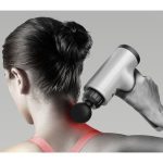 Pistolet De Massage Des Tissus Profonds - 4 Accessoires Pour Différentes Zones Du Corps - Rechargeable - Gris – Image 2