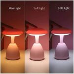 Lampe De Table LED Sans Fil - 3 Modes - Interrupteur Tactile - Rechargeable - Rose – Image 2