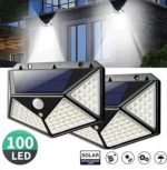 Pack de 2 Lampe Solaire Avec Détecteur De Mouvement - 3 Modes - 100 Led - Étanche