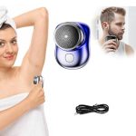 Petit Rasoir Électrique Portable - Format De Poche - Lavable Pour Une Utilisation Humide et Sèche - Rechargeable - Hommes et Femmes