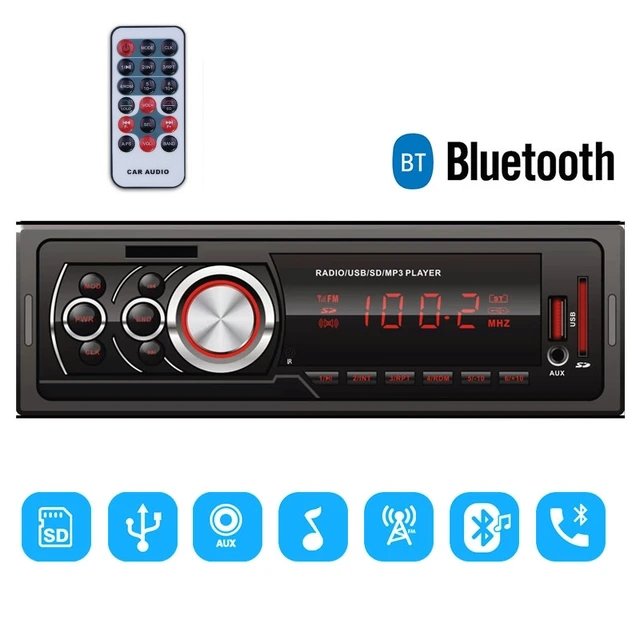 20241110_145232.jpg Autoradio FM - Bluetooth MP3 - Lecteur Audio Stéréo - DIN Pour Téléphone Portable - Télécommande – Image 1