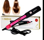 Plaque De Lissage Professionnelle - Céramique - Noir et Rose