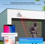 Caméras De Surveillance Externes - Protection de Sécurité - Suivi Automatique - Zoom Numérique 4X - Version Nuit Pour Usage Intérieur - Audio et Vidéo – Image 4