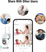 Caméras De Surveillance Externes - Protection de Sécurité - Suivi Automatique - Zoom Numérique 4X - Version Nuit Pour Usage Intérieur - Audio et Vidéo – Image 5