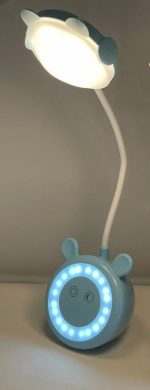 Lampe De Bureau Pour Enfants Mignonne - Design Lapin - Veilleuse LED - Rechargeable - 3 Modes - Bleu – Image 6