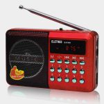 Radio Sans Fil - Rechargeable USB Ou Pile - Bluetooth - MP3 Juke H011BT - Emplacement Pour Carte Mémoire - Rouge – Image 2