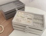 Boîte à Bijoux Pour Femme – 3 Tiroirs – Organiseur De Bijoux – Acrylique Transparent (9,3 x 5,3 x 4,1 cm) – Image 6