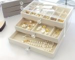 Boîte à Bijoux Pour Femme – 3 Tiroirs – Organiseur De Bijoux – Acrylique Transparent (9,3 x 5,3 x 4,1 cm) – Image 5