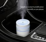 Mini Humidificateur Portable 250 Ml - 7 Couleurs LED - Rechargeable - Diffuseur D'Arômes - Blanc – Image 5