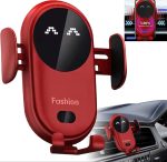 Chargeur De Voiture Sans Fil 2 En 1 - Tous Smartphones - Charge Rapide Intelligente - Infrarouge - Capteur - Support Téléphone