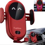 Chargeur De Voiture Sans Fil 2 En 1 - Tous Smartphones - Charge Rapide Intelligente - Infrarouge - Capteur - Support Téléphone