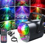 Lumières Disco Pour Fête – Boule Disco Rotative – LED – Stroboscope De Scène – Lumières Laser Rave – Activation Du Son – Télécommande – Image 17